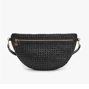 NWT Clare V. Black Rattan Grande Fanny